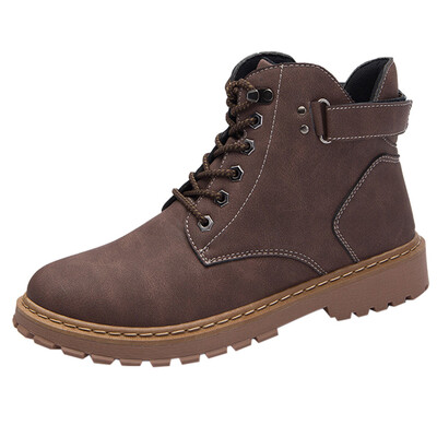 Winter Shoes Fashion Male Lace Up Warm Ankle Boots Men Rivet Brithsh Shoes Wear Non-Slip Tooling Military Breathable Boots
Winter Shoes Fashion Male Lace Up Warm Ankle Boots Men Rivet Brithsh Shoes Wear Non-Slip Tooling Military Breathable Boots