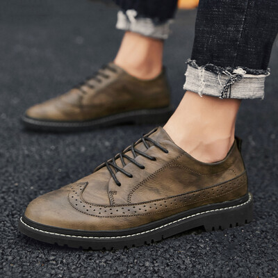 Spring top leather shoes mens British Korean version of the trend Joker high top tooling shoes Brock mens casual Martins boots
Spring top leather shoes mens British Korean version of the trend Joker high top tooling shoes Brock mens casual Martins boots