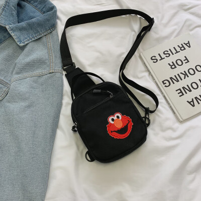 Casual fashion ugly sesame street canvas bag female 2019 new cute cartoon simple versatile shoulder Messenger bag
Casual fashion ugly sesame street canvas bag female 2019 new cute cartoon simple versatile shoulder Messenger bag
