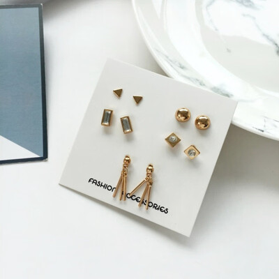 5 pairset Gold Silver Color Earrings Set Heart Geometric Stud Earrings Set Pearl Earrings for Women Jewelry Gifts
5 pairset Gold Silver Color Earrings Set Heart Geometric Stud Earrings Set Pearl Earrings for Women Jewelry Gifts