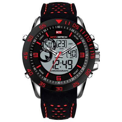 Watch mens LED luminous double movement sports silicone electronic watch waterproof quartz watch
Watch mens LED luminous double movement sports silicone electronic watch waterproof quartz watch