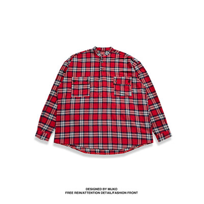 MIJKO mens womens autumn&winter new plaid pullover button shirt men&women with the same paragraph high street neutral couple arc hem shirt
MIJKO mens womens autumn&winter new plaid pullover button shirt men&women with the same paragraph high street neutral couple arc hem shirt