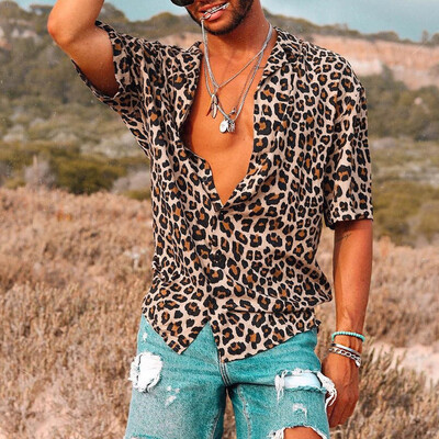 Toponeto Mens Baggy Beach Leopard Print Short Sleeve Button Retro T Shirts Tops Blouse
Toponeto Mens Baggy Beach Leopard Print Short Sleeve Button Retro T Shirts Tops Blouse