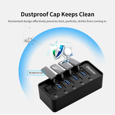 OImaster 4 Ports USB30 Hub 5Gbps High Speed Hub Fast Charging Support WindowsXPLinuxMacMix with Dustproof Cap
OImaster 4 Ports USB30 Hub 5Gbps High Speed Hub Fast Charging Support WindowsXPLinuxMacMix with Dustproof Cap