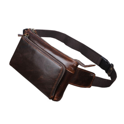 Men Oil Wax Cow Leather Vintage Waist Bag Fanny Pack Outdoor Travel Belt Bum Hip Pouch Chest Bag
Men Oil Wax Cow Leather Vintage Waist Bag Fanny Pack Outdoor Travel Belt Bum Hip Pouch Chest Bag