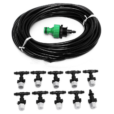 Garden Patio Water Mister Air Misting Cooling Micro Irrigation System Sprinkler 25M&30 dripper-heads&Timer
Garden Patio Water Mister Air Misting Cooling Micro Irrigation System Sprinkler 25M&30 dripper-heads&Timer