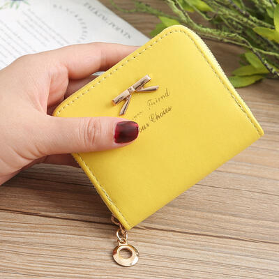 Simple Small Mini Bowknot Zipper PU Card Pocket Coin Cash Wallet Short Purse Pouch 
Simple Small Mini Bowknot Zipper PU Card Pocket Coin Cash Wallet Short Purse Pouch