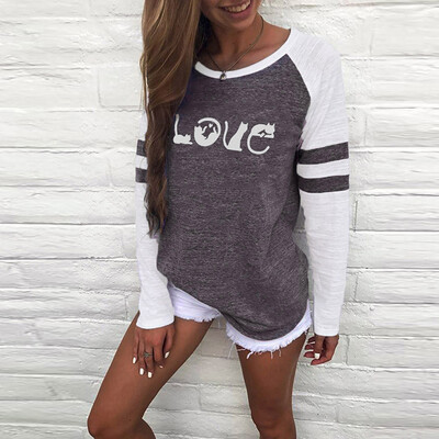 Fashion New Round Neck Striped Long-sleeved T-shirt Letter Printing Stitching Loose Shirt Purple 2XL
Fashion New Round Neck Striped Long-sleeved T-shirt Letter Printing Stitching Loose Shirt Purple 2XL