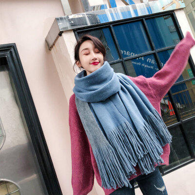 Scarf female winter Korean version of the wild dual-use solid color shawl student male long section thick warm scarf autumn&winter
Scarf female winter Korean version of the wild dual-use solid color shawl student male long section thick warm scarf autumn&winter