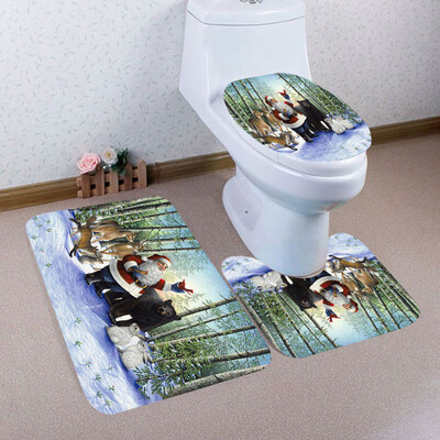 Tailored 3PCS Christmas Bathroom Non-Slip Pedestal Rug Lid Toilet Cover Bath Mat Set
Tailored 3PCS Christmas Bathroom Non-Slip Pedestal Rug Lid Toilet Cover Bath Mat Set