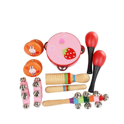 10pcsset Musical Toys Percussion Instruments Band Rhythm Kit Including Tambourine Maracas Castanets Handbell Wooden Guiro for Kid
10pcsset Musical Toys Percussion Instruments Band Rhythm Kit Including Tambourine Maracas Castanets Handbell Wooden Guiro for Kid