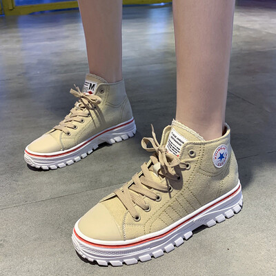 High - handed old shoes canvas shoes autumn Korean version of thick - bottomed Martin boots 100 sports shoe tide
High - handed old shoes canvas shoes autumn Korean version of thick - bottomed Martin boots 100 sports shoe tide