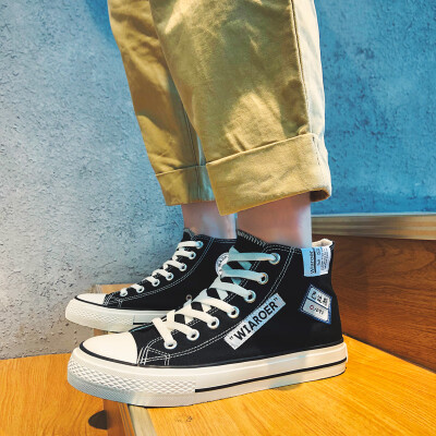 Mens shoes summer trend leisure high-top canvas board shoes fall 100 high bang Korean version of the tide shoes
Mens shoes summer trend leisure high-top canvas board shoes fall 100 high bang Korean version of the tide shoes