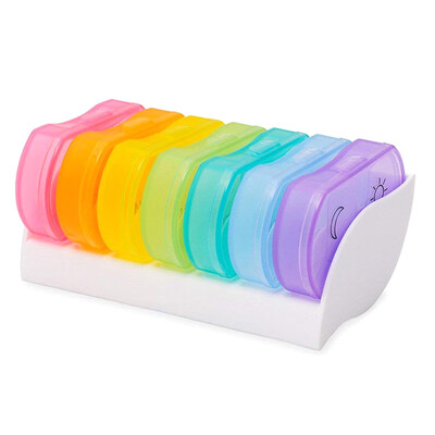 7 Days Weekly Pill Box Portable Packaging Of Multicolor Rainbow Vitamin Medicine Box Can Store Pill Mini Tablet Box New Sale
7 Days Weekly Pill Box Portable Packaging Of Multicolor Rainbow Vitamin Medicine Box Can Store Pill Mini Tablet Box New Sale