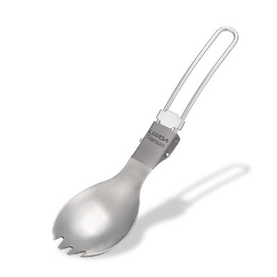 Lixada Half Polished Titanium Folding Spork Lightweight Outdoor Dinner Spork Flatware for Travel Camping Backpacking
Lixada Half Polished Titanium Folding Spork Lightweight Outdoor Dinner Spork Flatware for Travel Camping Backpacking