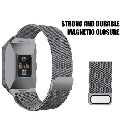 〖Follure〗Large Replacement Milanese Stainless Steel Watch Band Strap For Fitbit Ionic BK
〖Follure〗Large Replacement Milanese Stainless Steel Watch Band Strap For Fitbit Ionic BK