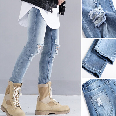 〖Follure〗Men Slim Hole Zipper Denim Jeans Skinny Frayed Pants Distressed Rip Trousers
〖Follure〗Men Slim Hole Zipper Denim Jeans Skinny Frayed Pants Distressed Rip Trousers