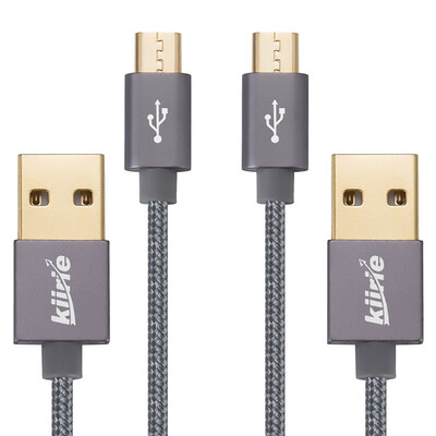 Micro USB cable Kiirie Durable Charging Cables 2x33ft1M with Nylon Braided&6000 Bend Lifespan for AndroidSamsungWindo
Micro USB cable Kiirie Durable Charging Cables 2x33ft1M with Nylon Braided&6000 Bend Lifespan for AndroidSamsungWindo