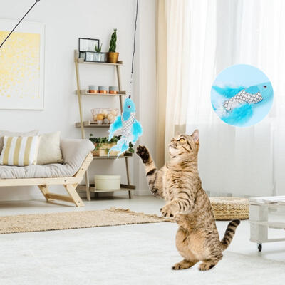 Greensen Funny Pet Cat Teaser Toy Fish Feather Stick Pet Playing Interactive Toys
Greensen Funny Pet Cat Teaser Toy Fish Feather Stick Pet Playing Interactive Toys