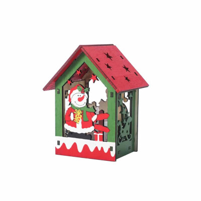 Gobestart LED Light Wood House Cute Christmas Tree Hanging Ornaments Holiday Decoration
Gobestart LED Light Wood House Cute Christmas Tree Hanging Ornaments Holiday Decoration