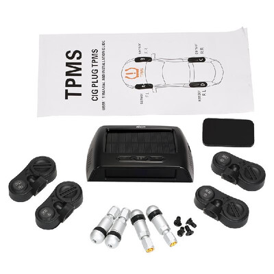 KKmoon TPMS Wireless Real-time Tire Pressure Monitoring System Solar Energy with Clear LCD Display 4 Internal Sensors Alarm Functi
KKmoon TPMS Wireless Real-time Tire Pressure Monitoring System Solar Energy with Clear LCD Display 4 Internal Sensors Alarm Functi