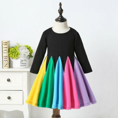 UK Girls Dress Autumn Winter Long Sleeve Rainbow Dresses Party Princess Dress
UK Girls Dress Autumn Winter Long Sleeve Rainbow Dresses Party Princess Dress