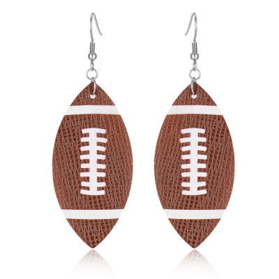 Fashion Sports Vintage Baseball Basketball Volleyball Rugby Sports Earrings Leather Drop Earrings
Fashion Sports Vintage Baseball Basketball Volleyball Rugby Sports Earrings Leather Drop Earrings