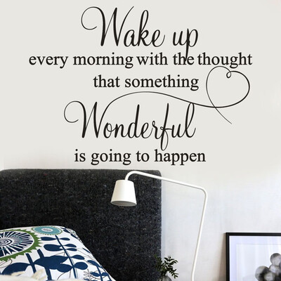 Gobestart Wake up Every Morning Removable Art Vinyl Mural Home Room Decor Wall Stickers
Gobestart Wake up Every Morning Removable Art Vinyl Mural Home Room Decor Wall Stickers