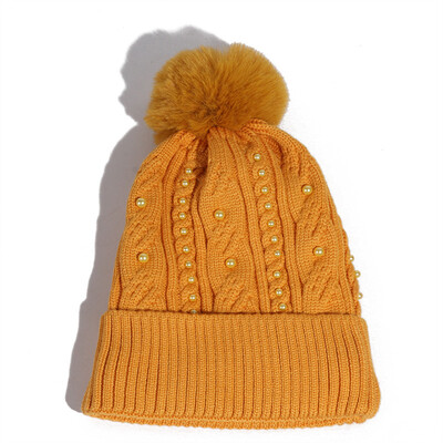 Hats ladies autumn&winter Korean version pearl wool cap thickened&fluffy ball hood outdoor warm knit cap tide
Hats ladies autumn&winter Korean version pearl wool cap thickened&fluffy ball hood outdoor warm knit cap tide