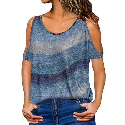 Starmoon Fashion Women O-Neck Brushed Off Shoulder Tops Short Sleeve Stripe Blouse Tee
Starmoon Fashion Women O-Neck Brushed Off Shoulder Tops Short Sleeve Stripe Blouse Tee