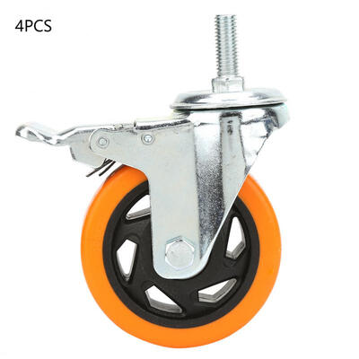 Greensen 4pcs 4 inch Orange Universal Swivel Bearing Caster Wheels for Trolley Light Cars with Brake
Greensen 4pcs 4 inch Orange Universal Swivel Bearing Caster Wheels for Trolley Light Cars with Brake