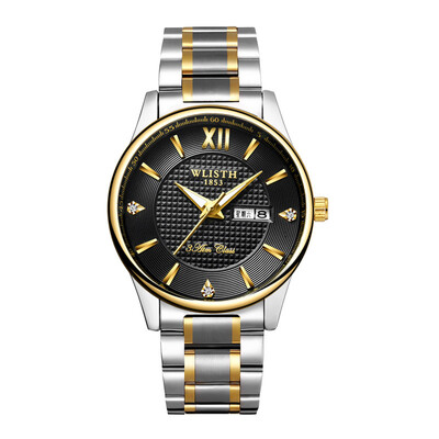Gold&silver two-tone steel belt mens business men&women luminous waterproof quartz couple watch custom
Gold&silver two-tone steel belt mens business men&women luminous waterproof quartz couple watch custom