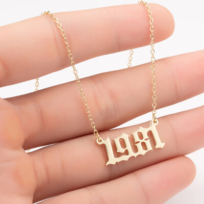 Sale Custom Jewelry Special Date Year Number Necklace for Women from 1980 to 2002 Personalized Collares Necklaces
Sale Custom Jewelry Special Date Year Number Necklace for Women from 1980 to 2002 Personalized Collares Necklaces