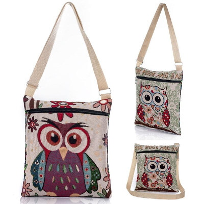 Women Shoulder Bag Embroidered Jacquard Owl Character Cartoon Casual Vintage Small Messenger Crossbody Bag Handbags
Women Shoulder Bag Embroidered Jacquard Owl Character Cartoon Casual Vintage Small Messenger Crossbody Bag Handbags