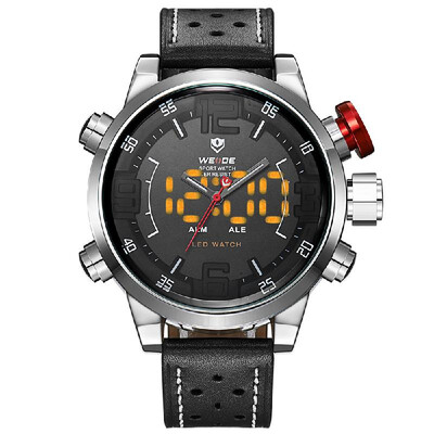 WEIDE WH5210 Dual Display Two Movement Quartz Digtal Men Watch 3ATM Waterproof LED Backlight Dual Time Zone Week Alarm Month Calen
WEIDE WH5210 Dual Display Two Movement Quartz Digtal Men Watch 3ATM Waterproof LED Backlight Dual Time Zone Week Alarm Month Calen