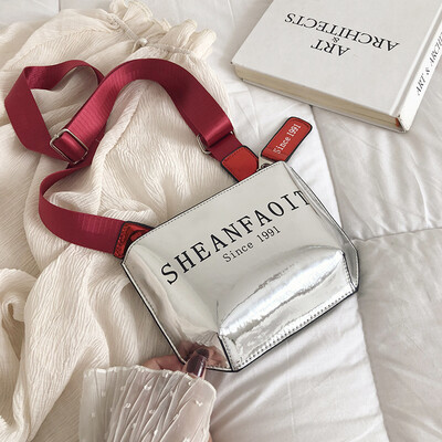 2019 new laser bag female fashion simple Korean version of the broadband shoulder bag personality letters casual wild Messenger bag
2019 new laser bag female fashion simple Korean version of the broadband shoulder bag personality letters casual wild Messenger bag