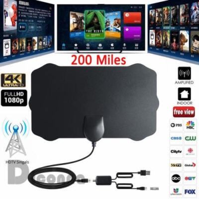 New Antenna Digital HD TV Amplified Mile Ultra Thin 200 Miles Range Indoor 1080P 4K
New Antenna Digital HD TV Amplified Mile Ultra Thin 200 Miles Range Indoor 1080P 4K