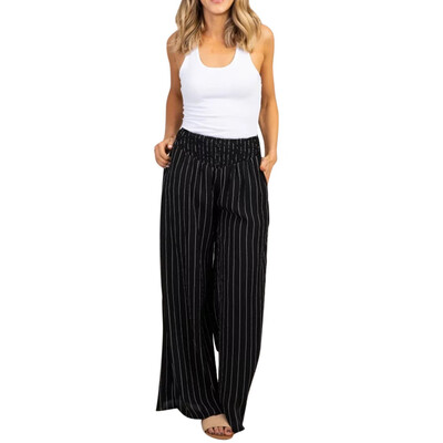 Tailored Pregnant Lady Tight Height Waist Elastic Stripe Wide Leg Maternity Pant Trousers
Tailored Pregnant Lady Tight Height Waist Elastic Stripe Wide Leg Maternity Pant Trousers