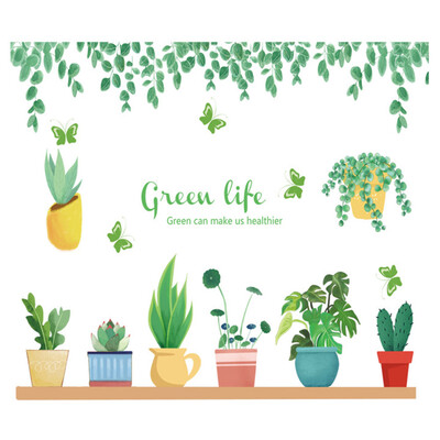 Green Leaf Potted Wall Stickers Living Room Bedroom Children Room Corridor Decoration Removable Decal
Green Leaf Potted Wall Stickers Living Room Bedroom Children Room Corridor Decoration Removable Decal