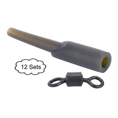 Greensen 12sets Fishing Run Rig Rubber Sleeve Swivels Lead Stopper Safe System Tackle
Greensen 12sets Fishing Run Rig Rubber Sleeve Swivels Lead Stopper Safe System Tackle