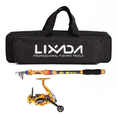 Lixada Spinning Fishing Reel&Rod Combo Portable Telescopic Fishing Pole Reel Set with Fishing Tackle Bag Carrier Case for Sea
Lixada Spinning Fishing Reel&Rod Combo Portable Telescopic Fishing Pole Reel Set with Fishing Tackle Bag Carrier Case for Sea
