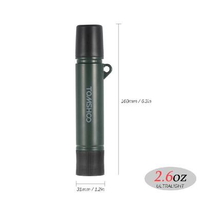 TOMSHOO 1500L Water Filter Straw Purifier Outdoor Emergency Survival Gear Camping Hiking Traveling Filtration Straw
TOMSHOO 1500L Water Filter Straw Purifier Outdoor Emergency Survival Gear Camping Hiking Traveling Filtration Straw