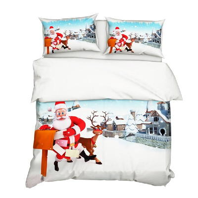 3PcsSet Christmas Style 3D Santa Claus & Elk Printed Pattern Duvet Cover with 2Pcs Pillowcases Bedroom Bedding Set Bedclothes
3PcsSet Christmas Style 3D Santa Claus & Elk Printed Pattern Duvet Cover with 2Pcs Pillowcases Bedroom Bedding Set Bedclothes