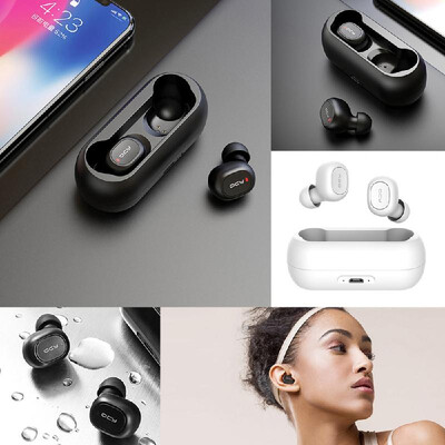QCY T1C BT Earphones Mini Headphones Sport Running Wireless Headsets Noise Cancelling 3D Stereo Earbuds with Mic&Charging Box
QCY T1C BT Earphones Mini Headphones Sport Running Wireless Headsets Noise Cancelling 3D Stereo Earbuds with Mic&Charging Box