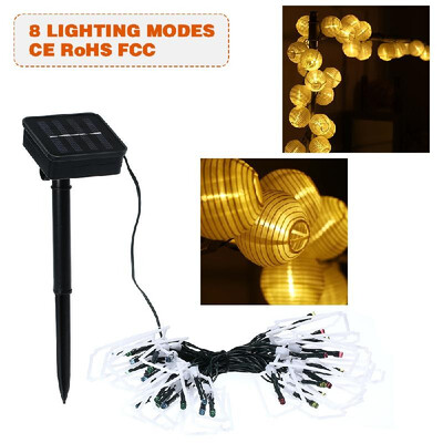 Solar String Lights 197ft 30 LED Lantern Rope Light 8 Modes Multicolor for Party Garden Home Festival Decoration
Solar String Lights 197ft 30 LED Lantern Rope Light 8 Modes Multicolor for Party Garden Home Festival Decoration