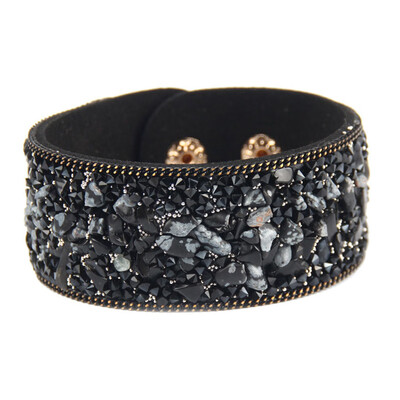 Bling Rhinestone Leather Wrap Wristband Cuff Punk Crystal Bracelet Bangle Party
Bling Rhinestone Leather Wrap Wristband Cuff Punk Crystal Bracelet Bangle Party