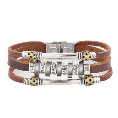 New Vintage personality punk wind back word pattern leather bracelet men s Rope chain leather bracelet hand bangles
New Vintage personality punk wind back word pattern leather bracelet men s Rope chain leather bracelet hand bangles