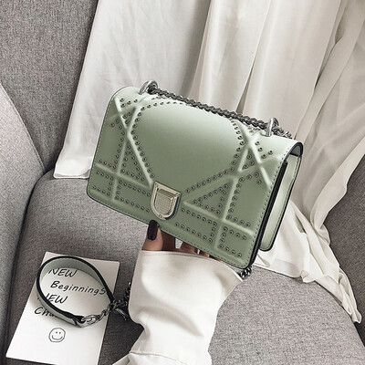Qiao Bani 2019 new Korean chic fashion rivet small square bag shoulder diagonal trend handbags a generation
Qiao Bani 2019 new Korean chic fashion rivet small square bag shoulder diagonal trend handbags a generation