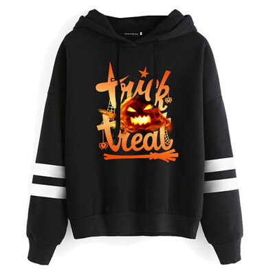 Women Trick Or Treat Letter And Ghost Halloween Printed Hoodie Slim Long Sleeve Hooded Sweatshirts
Women Trick Or Treat Letter And Ghost Halloween Printed Hoodie Slim Long Sleeve Hooded Sweatshirts
