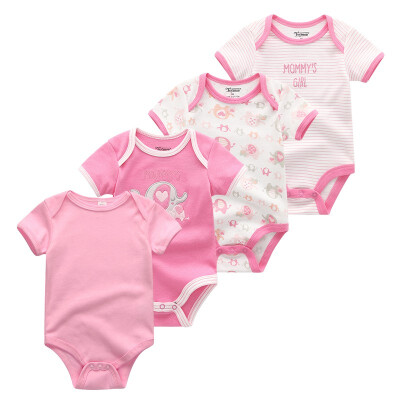 4PCSLot Baby Clothing Sets Baby Girls Clothes Rpmpers Newborn 0-12M 100Cotton Print Short Sleeve Baby Boys Clothes Bodysuits
4PCSLot Baby Clothing Sets Baby Girls Clothes Rpmpers Newborn 0-12M 100Cotton Print Short Sleeve Baby Boys Clothes Bodysuits